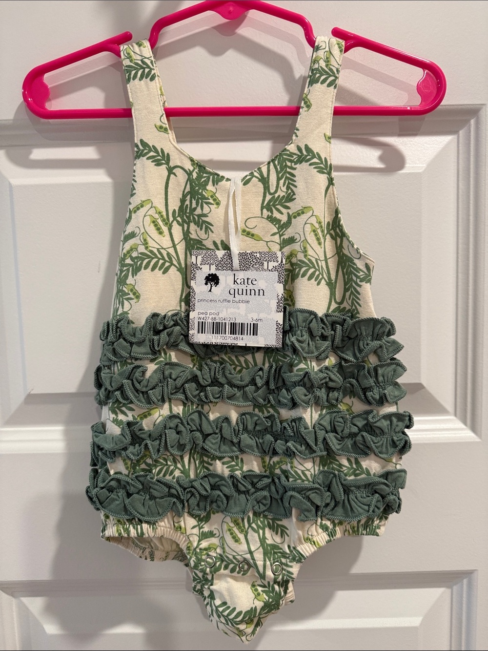 Kate Quinn Princess Ruffle Bubble Romper Pea Pod